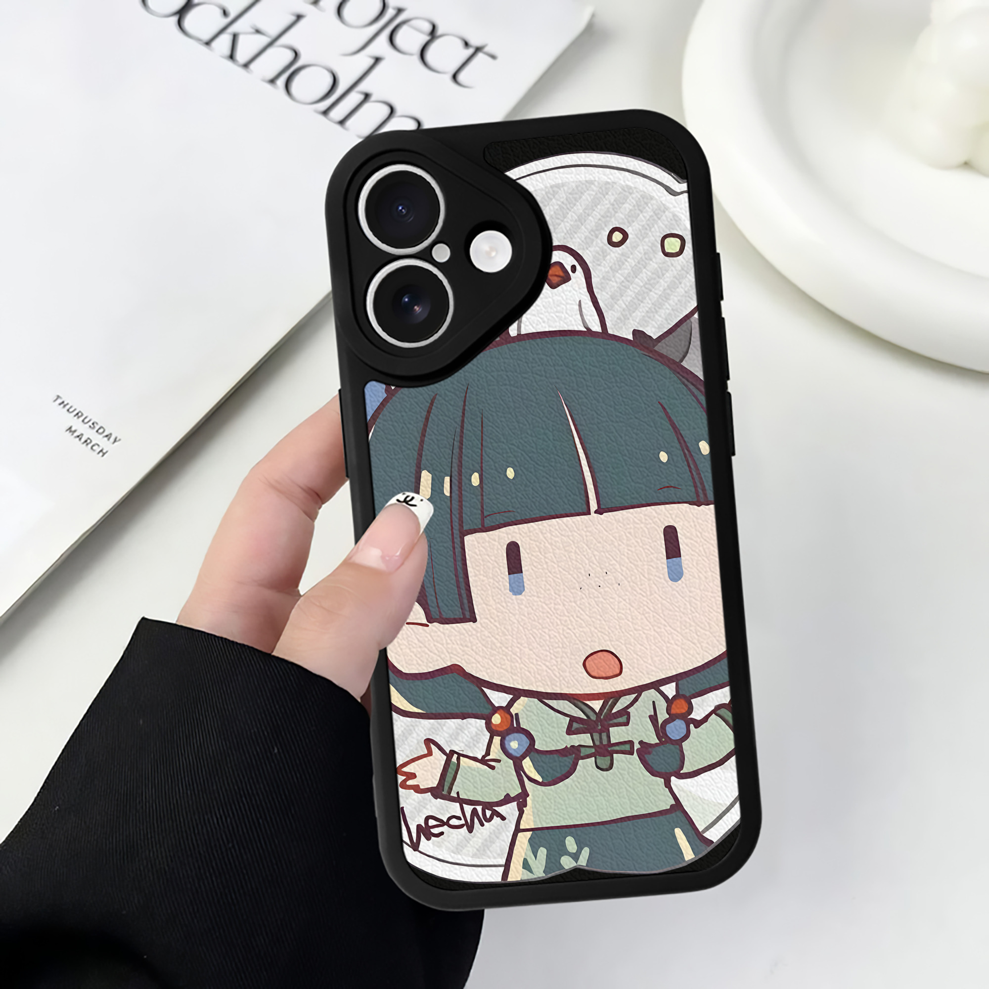 （画像用） 薬屋のひとりごと The Apothecary Diaries 【iPhone 16シリーズ対応】シリコンスマホケース（レザー調） 材質：シリコン